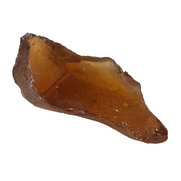 Amber Art Glass Cullet Translucent Slag Glass Suncatcher #5XL201 - Picture 5 of 6